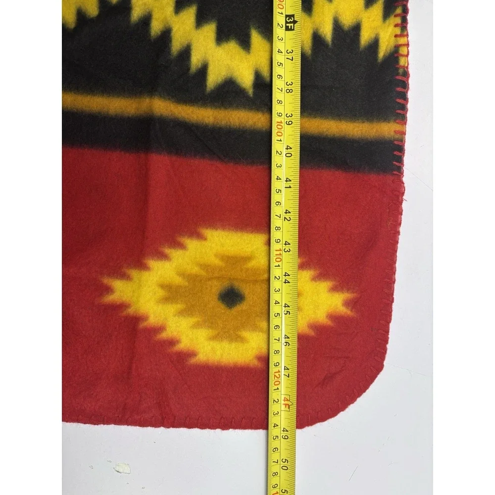 NWOT St Labre Indian School Blanket Southwest Aztec Native Throw Fleece 49